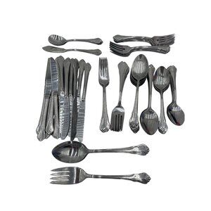 Vintage Revere Flatware Teaspoons Forks Knives Serving Utensils